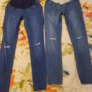 Indigo blue materty skinny jeans 2 for $60